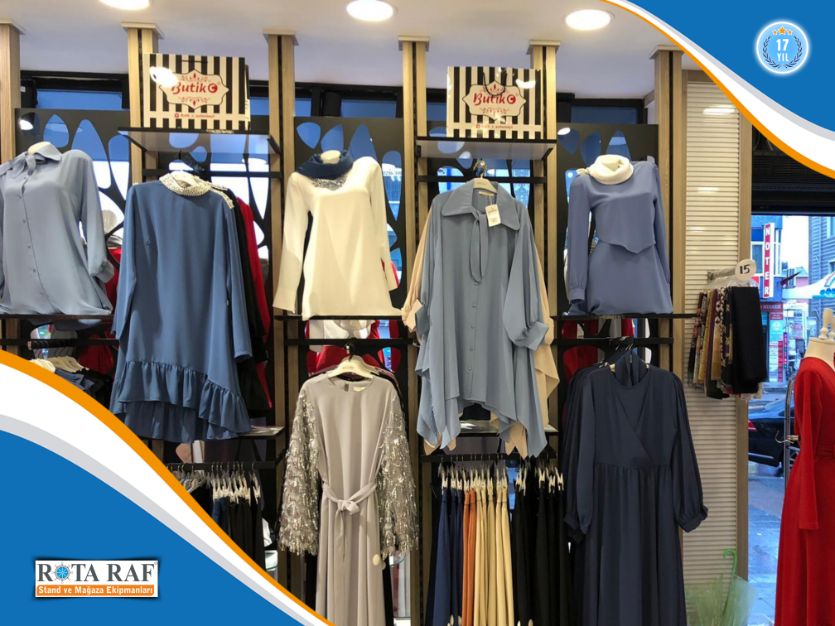 Vitrin Raf ve Askı Tasarımı 1